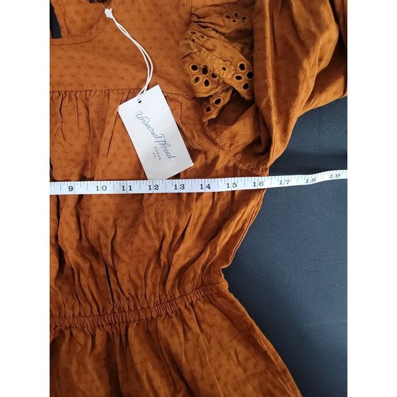 Universal Thread Women's Copper Brown Eyelet Dress Size X Small XS NWT - Picture 11 of 16
